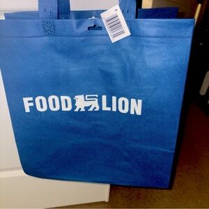Food Lion Reusable Tote Shoulder Bag Blue